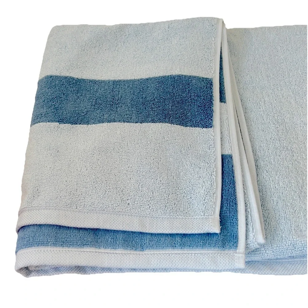 Lacoste ~ Blue Bath Towel 100% Cotton 30